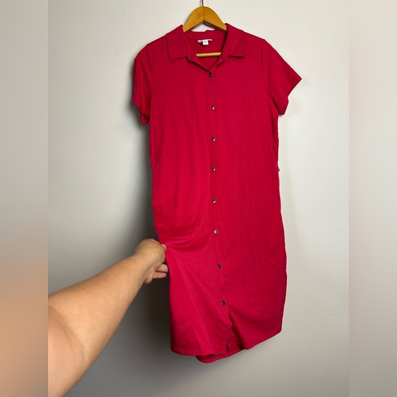 J.Jill Shirt Midi Dress Button Down Size S Pima Modal Cotton Soft Old Money - Picture 3 of 12